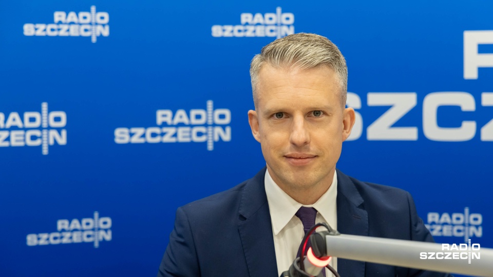 Arkadiusz Marchewka, wiceminister infrastruktury. Fot. Robert Stachnik [Radio Szczecin]