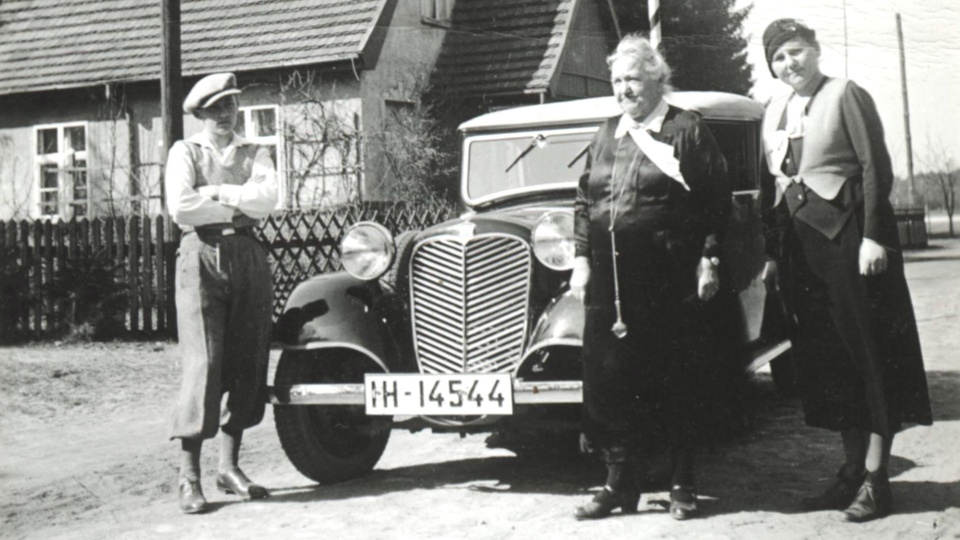 Zdjęcie archiwalne stoewera R-150 z 1934 r. Fotografię zrobiono na Pomorzu.