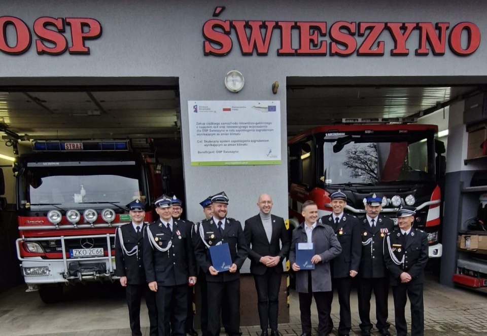 OSP Świeszyno. Fot. Urząd Marszałkowski Województwa Zachodniopomorskiego