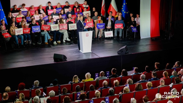 Fot. Robert Stachnik [Radio Szczecin] Trzaskowski w Szczecinie: "podpiszę wszystkie ustawy, które zawetował prezydent Duda" [ZDJĘCIA]