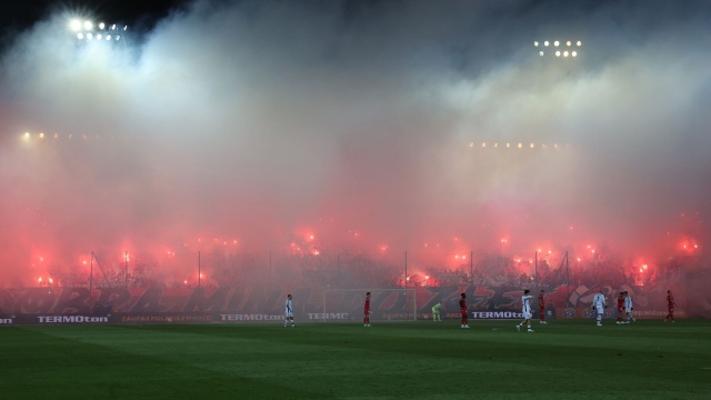 Fot. PAP/Marian Zubrzycki Portowcy zatopili Łódź. Hat trick Koulourisa [SKRÓT MECZU, ZDJĘCIA]