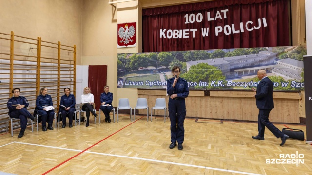 Fot. Robert Stachnik [Radio Szczecin] Sto lat kobiet w polskiej policji. "Jesteśmy partnerami dla naszych kolegów" [WIDEO, ZDJĘCIA]