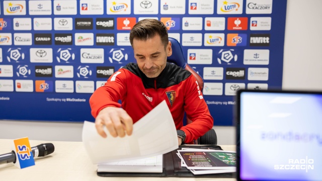 Fot. Robert Stachnik [Radio Szczecin] Trener Pogoni przesunął młodzieżowca do drużyny U-19 [ZDJĘCIA]