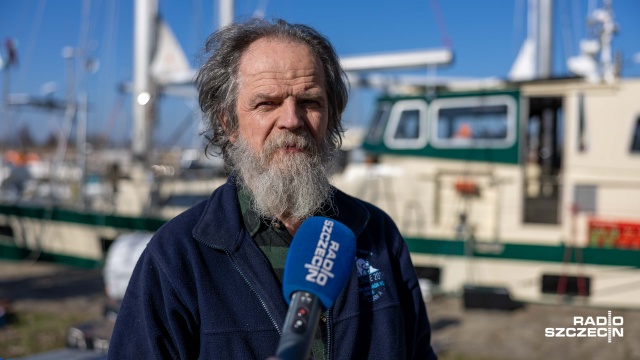 Andrzej Górajek. Fot. Robert Stachnik [Radio Szczecin] Ocean A wypływa. Najpierw kurs na Grenlandię [WIDEO, ZDJĘCIA]