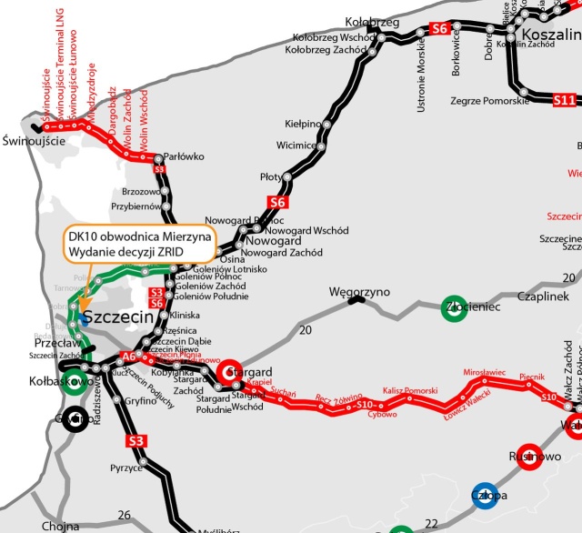 Fot. x.com/GDDKiA_Szczecin Jest zgoda na budowę obwodnicy Mierzyna