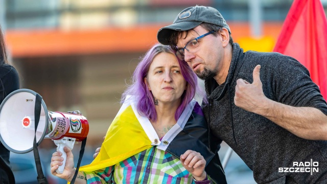 Fot. Robert Stachnik [Radio Szczecin] Manifestacja kobiet w ich święto [WIDEO, ZDJĘCIA]