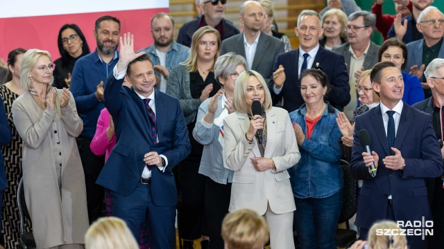 Fot. Robert Stachnik [Radio Szczecin] Trzaskowski w Pyrzycach: Unia musi wziąć pod uwagę zdanie polskich rolników [ZDJĘCIA]