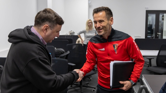 Robert Kolendowicz. Fot. Robert Stachnik [Radio Szczecin] Pogoń Szczecin przed półfinałem PP. "Specjalnie motywować nie trzeba" [ZDJĘCIA]