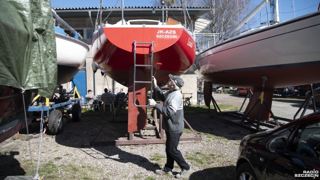 Fot. Kamila Kozioł [Radio Szczecin] Przygotowania do sezonu żeglarskiego [WIDEO, ZDJĘCIA]