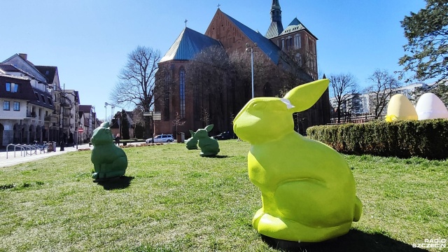 Fot. Przemysław Polanin [Radio Szczecin] Zniszczone świąteczne zające. Kamery wskazały winowajców