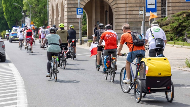 Fot. Robert Stachnik [Radio Szczecin] Dzień Flagi. Rowerowo i klasycznie [WIDEO, ZDJĘCIA]