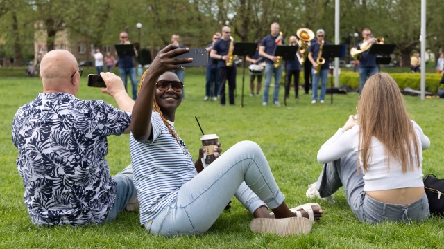 Fot. Robert Stachnik [Radio Szczecin] Koncert na zakończenie biało-czerwonego peletonu [WIDEO, ZDJĘCIA]