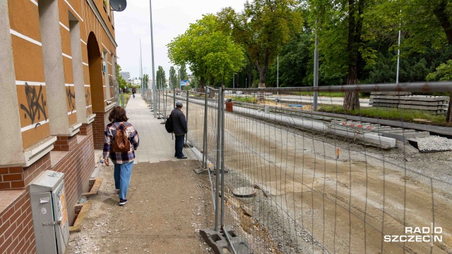 Fot. Robert Stachnik [Radio Szczecin] Drogi w remoncie i komunikacyjny chaos na Pomorzanach [WIDEO, ZDJĘCIA]