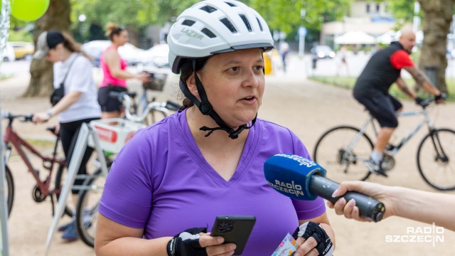 Fot. Robert Stachnik [Radio Szczecin] Szczecinianie pojechali rozwiązywać zagadki na... rowerach [WIDEO, ZDJĘCIA]