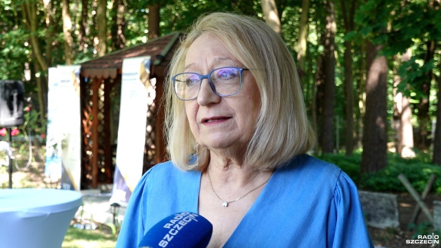 ALEKSANDRA MAZUR-WORONIECKA - Prezes Stowarzyszenia Hospicjum Królowej Apostołów | Fot. Maciej Papke [Radio Szczecin] Hospicjum w Tanowie obchodzi szóste urodziny [WIDEO, ZDJĘCIA]