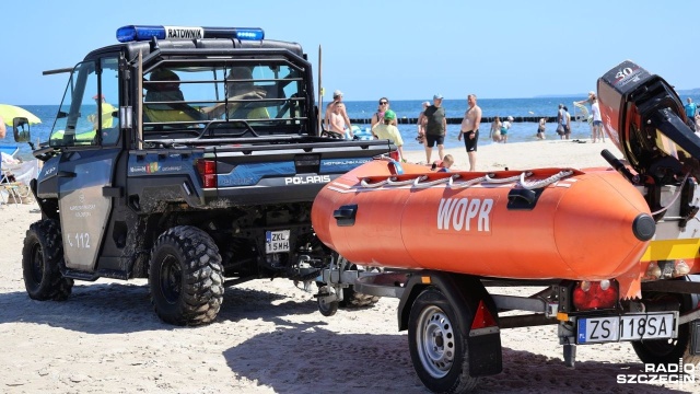 Fot. Przemysław Polanin [Radio Szczecin] Bezpieczna plaża w Kołobrzegu, ale zdrowy rozsądek obowiązuje [WIDEO]