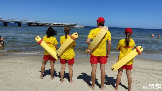Fot. Przemysław Polanin [Radio Szczecin] Bezpieczna plaża w Kołobrzegu, ale zdrowy rozsądek obowiązuje [WIDEO]