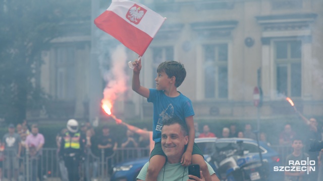 Fot. Robert Stachnik [Radio Szczecin] W rocznicę Powstania Warszawskiego: zaduma, pamięć, syreny... [WIDEO, ZDJĘCIA]