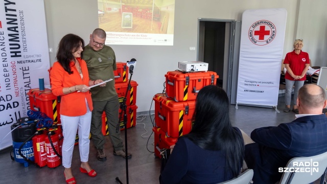 Fot. Robert Stachnik [Radio Szczecin] Sprzęt z Niemiec na sytuacje kryzysowe w Szczecinie [ZDJĘCIA]