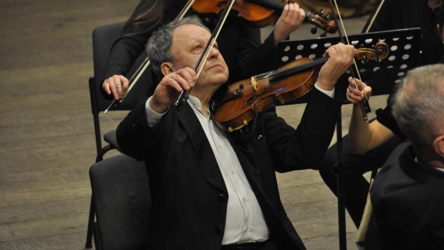 Artur Mykytka – koncertmistrz Lwowskiej Narodowej Akademii Muzycznej. Fot. Materiały prasowe Stwarzyszenia Pierwszorzędnych Inicjatyw Słynna Orkiestra Lwowska w Szczecinie [ZDJĘCIA]