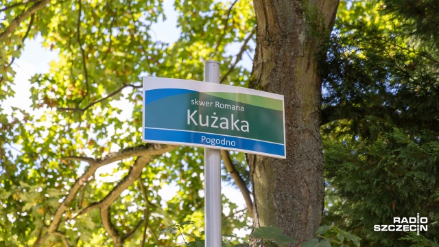 Skwer Romana Kużaka. Fot. Robert Stachnik [Radio Szczecin] Nowa strefa sportu na Pogodnie. Skwer Romana Kużaka oficjalnie otwarty [WIDEO, ZDJĘCIA]