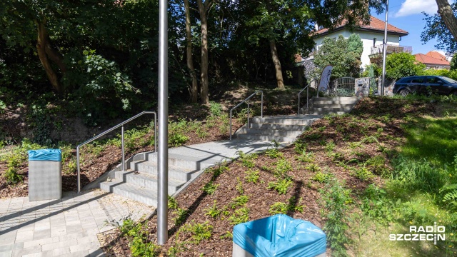 Fot. Robert Stachnik [Radio Szczecin] Nowa strefa sportu na Pogodnie. Skwer Romana Kużaka oficjalnie otwarty [WIDEO, ZDJĘCIA]