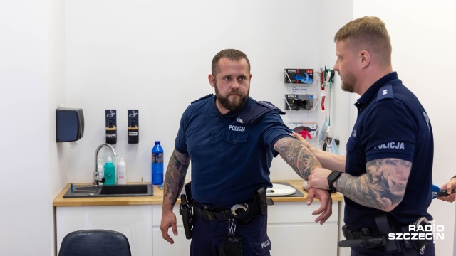 Fot. Robert Stachnik [Radio Szczecin] Współpraca z policją, czyli kurs samoobrony dla weterynarzy [WIDEO, ZDJĘCIA]