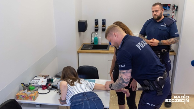 Fot. Robert Stachnik [Radio Szczecin] Współpraca z policją, czyli kurs samoobrony dla weterynarzy [WIDEO, ZDJĘCIA]