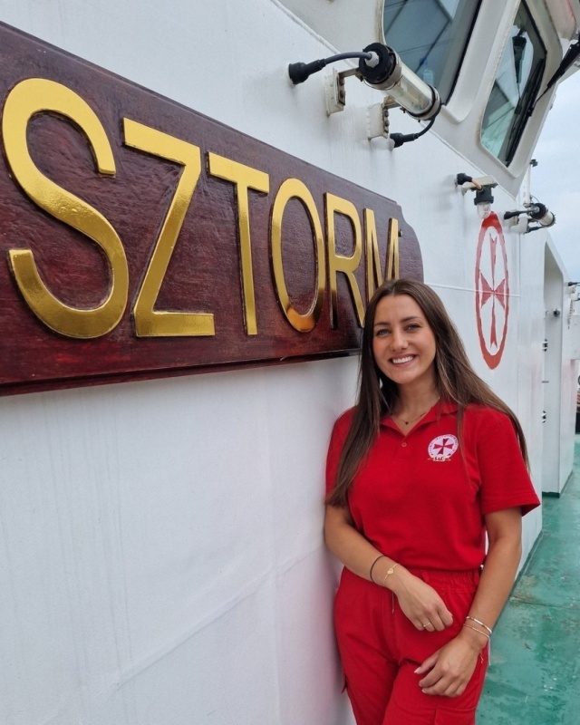 Fot. facebook.com/PomZachodnie Pierwsza w historii kobieta kapitan statku ratowniczego