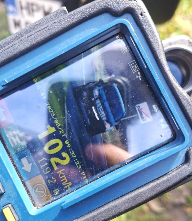 Fot. KPP Myślibórz Przekroczył dopuszczalną prędkość o 52 km/h