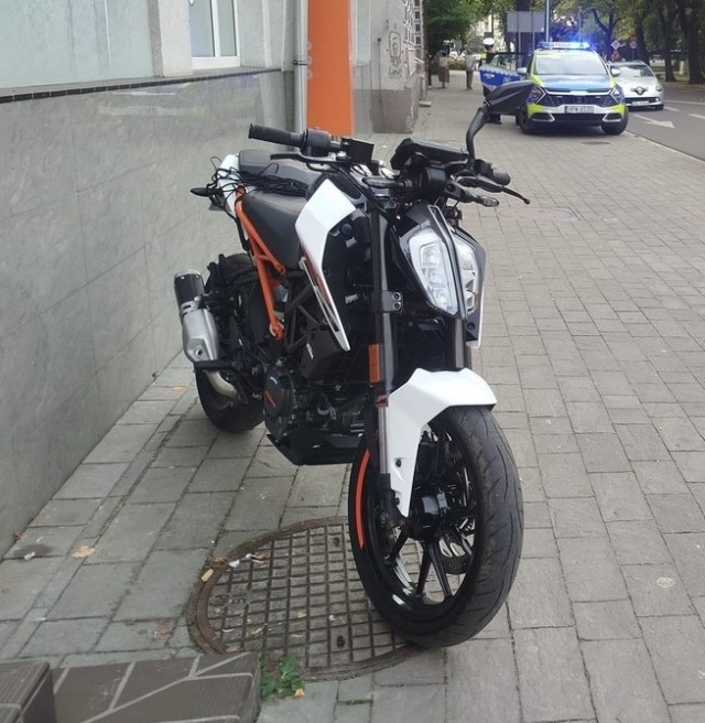 Fot. KPP w Kołobrzegu Po narkotykach na motocyklu