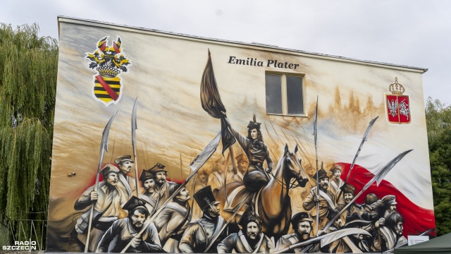 Fot. Maciej Papke [Radio Szczecin] Nowy mural na Stołczynie. Hołd bohaterce powstania listopadowego [WIDEO, ZDJĘCIA]