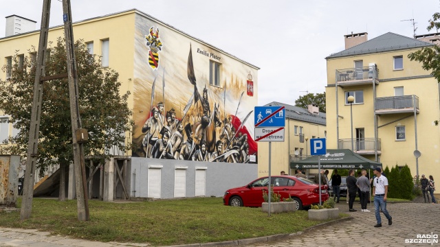 Fot. Maciej Papke [Radio Szczecin] Nowy mural na Stołczynie. Hołd bohaterce powstania listopadowego [WIDEO, ZDJĘCIA]