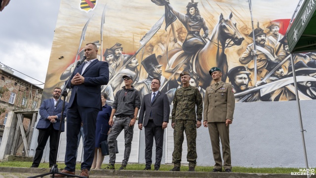 Fot. Maciej Papke [Radio Szczecin] Nowy mural na Stołczynie. Hołd bohaterce powstania listopadowego [WIDEO, ZDJĘCIA]