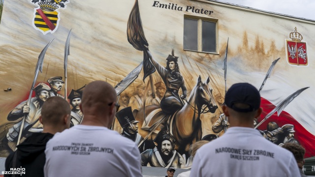 Fot. Maciej Papke [Radio Szczecin] Nowy mural na Stołczynie. Hołd bohaterce powstania listopadowego [WIDEO, ZDJĘCIA]