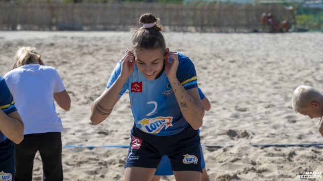 Fot. Kamila Kozioł [Radio Szczecin] Siatkarki Chemika trenowały z najmłodszymi [ZDJĘCIA]