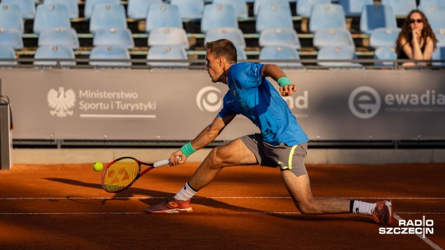 Daniel Michałowski. Fot. Robert Stachnik [Radio Szczecin] Porażka Polaka w Szczecinie w turnieju Invest in Szczecin Open [ZDJĘCIA]