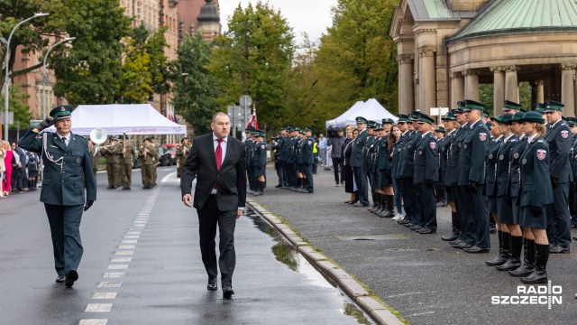 Fot. Robert Stachnik [Radio Szczecin] Ćwiczenia i odznaczenia, czyli szczecińska skarbówka świętuje [WIDEO, ZDJĘCIA]