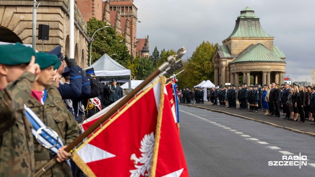 Fot. Robert Stachnik [Radio Szczecin] Ćwiczenia i odznaczenia, czyli szczecińska skarbówka świętuje [WIDEO, ZDJĘCIA]