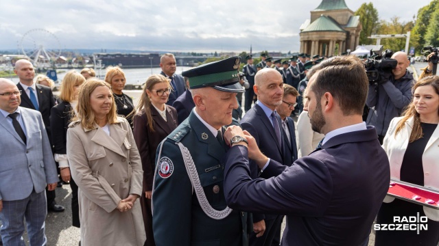 Fot. Robert Stachnik [Radio Szczecin] Ćwiczenia i odznaczenia, czyli szczecińska skarbówka świętuje [WIDEO, ZDJĘCIA]
