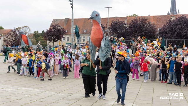 Fot. Robert Stachnik [Radio Szczecin] Korowód kolorowych ptaków przeszedł ulicami Szczecina [ZDJĘCIA]