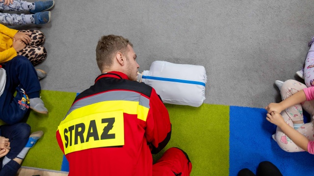 Fot. Robert Stachnik [Radio Szczecin] Szczecińskie przedszkolaki uczyły się bezpiecznych zachowań [ZDJĘCIA]