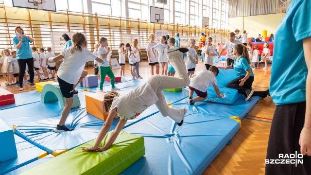 Fot. Robert Stachnik [Radio Szczecin] Pyrek: chodzi o tę euforię przy uprawianiu sportu przez dzieci [WIDEO, ZDJĘCIA]