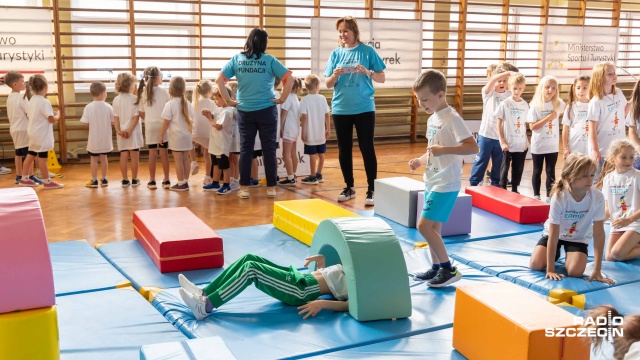 Fot. Robert Stachnik [Radio Szczecin] Pyrek: chodzi o tę euforię przy uprawianiu sportu przez dzieci [WIDEO, ZDJĘCIA]