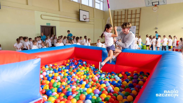 Fot. Robert Stachnik [Radio Szczecin] Pyrek: chodzi o tę euforię przy uprawianiu sportu przez dzieci [WIDEO, ZDJĘCIA]