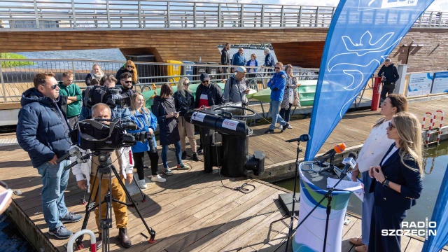 Fot. Robert Stachnik [Radio Szczecin] Wodny odkurzacz będzie dbał o czystość w szczecińskiej marinie [WIDEO, ZDJĘCIA]