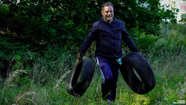 Fot. Wojciech Ochrymiuk [Radio Szczecin] Trashmageddon w Szczecinie, czyli ekstremalne zawody w sprzątaniu [WIDEO, ZDJĘCIA]