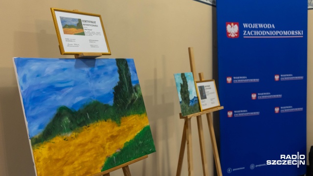 Fot. Robert Stachnik [Radio Szczecin] Mali artyści namalowali van Gogha po swojemu [ZDJĘCIA]