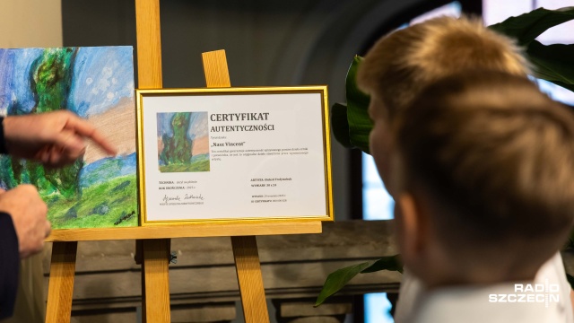 Fot. Robert Stachnik [Radio Szczecin] Mali artyści namalowali van Gogha po swojemu [ZDJĘCIA]