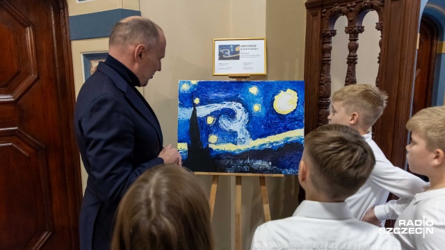 Fot. Robert Stachnik [Radio Szczecin] Mali artyści namalowali van Gogha po swojemu [ZDJĘCIA]